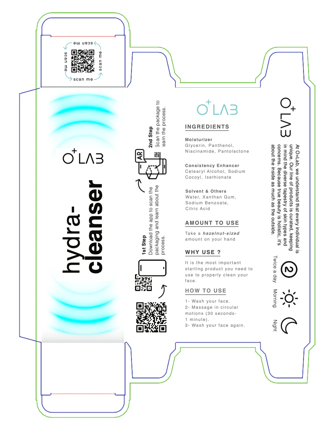 O+ Lab Skincare with AR artwork 7