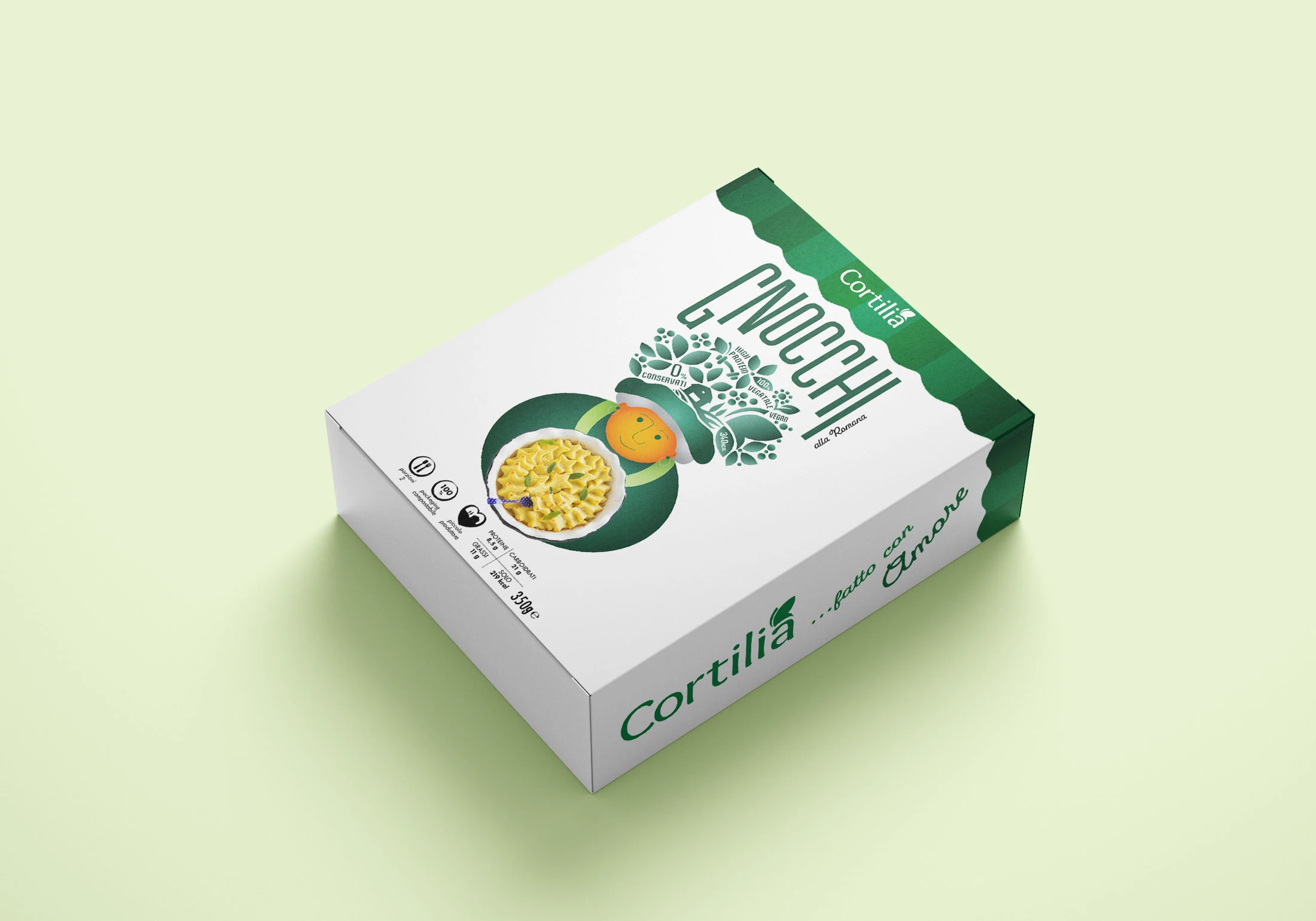 Cortilia Ready Meal Visual Brand Design